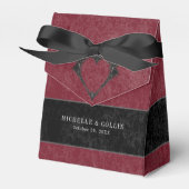 Ballotins Gothic Black Raven & Black Roses Wine Wedding (Verso)