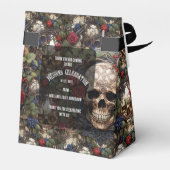 Ballotins Gothique Céltic Skuls et Rose Mariage de vélo (Arrière)