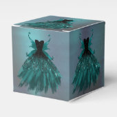 Ballotins Gothique Fairy Turquoise Gown | Fleur verte profon (Verso)