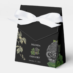 Ballotins Gothique Halloween Rose noir Mariage