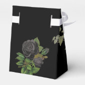 Ballotins Gothique Halloween Rose noir Mariage (Arrière)