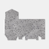 Ballotins gouttelettes d'eau gris (Déplié)