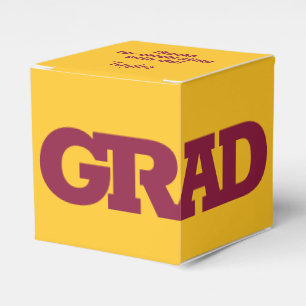 Ballotins GRAD gras  Maroon on on Yellow Gold Graduation Par