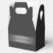 Ballotins Gradient gris foncé moderne Nom ou raison sociale (Ouvert)