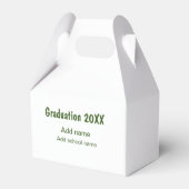Ballotins Graduation 20XX ajouter nom année école vert moder (Arrière)
