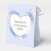 Ballotins Graduation Bible Verse Foi chrétienne Lumière Bleu (Arrière)