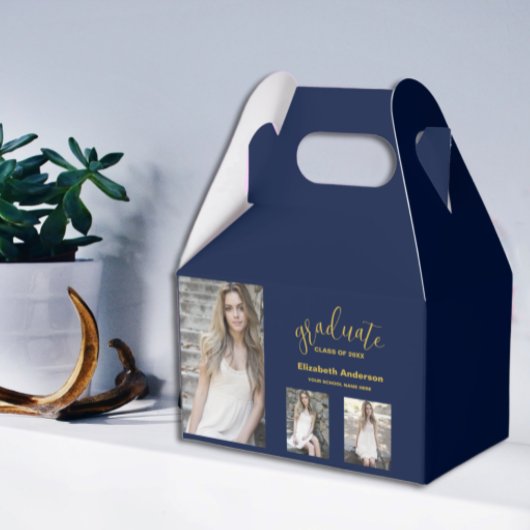 Ballotins Graduation minimaliste de 3 photos