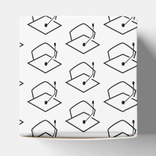 Ballotins Graduation moderne 2020 Motif noir et blanc (Haut)