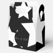 Ballotins Graduation moderne Énorme étoile Noir Blanc 2020 G (Ouvert)