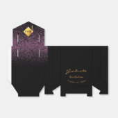 Ballotins Graduation party 2025 diplômé noir or violet (Déplié)