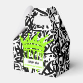 Ballotins Graffiti Couronne Merci vert noir (Verso)