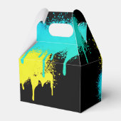 Ballotins Graffiti Jaune de Bruh Boy's Birthday Neon Turquoi (Arrière)