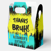 Ballotins Graffiti Jaune de Bruh Boy's Birthday Neon Turquoi (Ouvert)