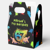 Ballotins Graffiti Six Seven Birthday Favor Box (Ouvert)