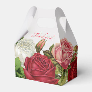 Ballotins Grand Boîte de Remerciement Fleurs Roses pour Mari