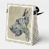 Ballotins Grande Danse (Brindle) Peinture - Art Chien origin (Arrière)