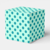 Ballotins Grands points rétro - aqua et turquoise (Arrière)