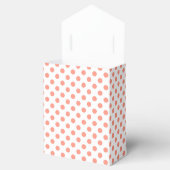 Ballotins Grands points rétro - corail rose et blanc (Ouvert)