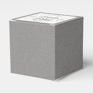 Ballotins Graphite gris et blanc Fil Posh mariage boîte de p