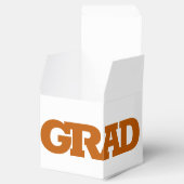 Ballotins Gras GRAD Burnt Orange sur White Graduation Party (Ouvert)