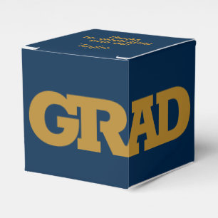 Ballotins Gras GRAD Gold et Navy Graduation Party