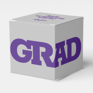 Ballotins Gras GRAD Purple et Grey Graduation Party