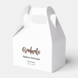 Ballotins Gras type simple noir classe moderne graduation