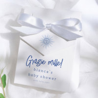 Grazie Mille! Italian Summer Blue Boy Baby Shower