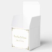 Ballotins Great Gatsby Gold Art Déco Mariage Favor Boxes (Ouvert)