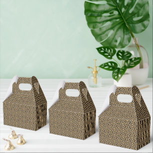 Ballotins Grec Meander Carré clé H Motif Brown