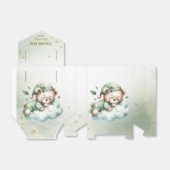 Ballotins Green Boho Sleeping Teddy Bear mignonne Party (Déplié)