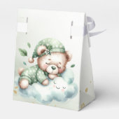 Ballotins Green Boho Sleeping Teddy Bear mignonne Party (Arrière)