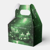 Ballotins Green Candles Christmas Holiday Gift Box (Verso)