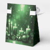 Ballotins Green Candles Christmas Holiday Gift Box (Arrière)
