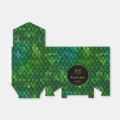 Ballotins Green Dragon Scales Or Anniversaire Merci (Déplié)