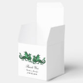 Ballotins Green Elegant Dragons Mariage Favor Boxes (Ouvert)