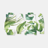 Ballotins Green Elegant Tropical Summer Palm Feuille Chic (Déplié)