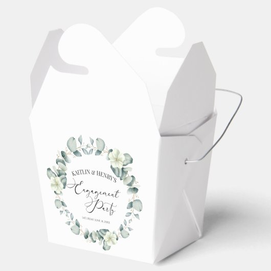 Ballotins Green Eucalyptus Feuille Botanical Engagement Part (Ouvert)