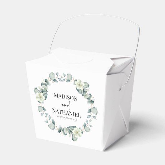 Ballotins Green Eucalyptus Feuille Verdure Mariage botanique (Verso)