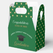Ballotins Green Gold Graduation Polka Dot Custom 2023 Party (Ouvert)