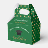 Ballotins Green Gold Graduation Polka Dot Custom 2023 Party (Verso)