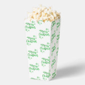 Ballotins Green Merry Christmas Popcorn Favor Box (Sauté)