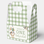 Ballotins Green One Lucky Duck Balloon Ballotin d'anniversai (Ouvert)