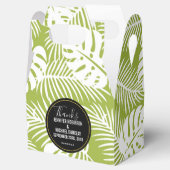 Ballotins Green Palm Leaves Rainforest Pattern (Ouvert)