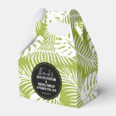Ballotins Green Palm Leaves Rainforest Pattern (Verso)