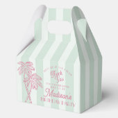 Ballotins Green Palm Spring Pastel Beach Anniversaire (Verso)
