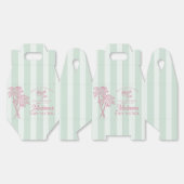 Ballotins Green Palm Spring Pastel Beach Baby shower (Déplié)