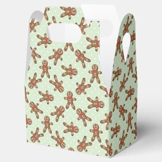 Ballotins Green Polka Dot Gingerbread Homme Christmas Cookie (Ouvert)