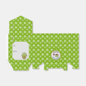 Ballotins Green Snowflake Ballotin cadeau de Noël (Déplié)