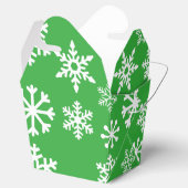 Ballotins Green Snowflake boîte à cookies de Noël (Ouvert)